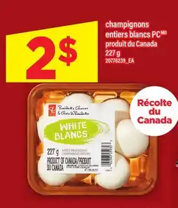 Maxi champignons entiers blancs PC offer