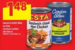 Maxi SAUCES CORDON BLEU OU ESTA, 284/398 mL offer