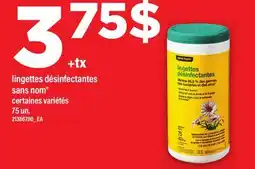 Maxi LINGETTES DÉSINFECTANTES SANS NOM , 75 un offer