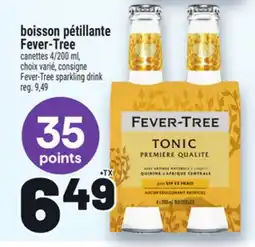 Metro BOISSON PÉTILLANTE FEVER-TREE | FEVER-TREE SPARKLING DRINK offer