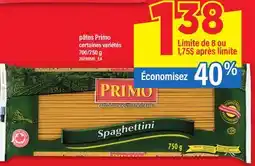 Maxi PÂTES PRIMO, 700/750 g offer