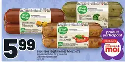 Metro SAUCISSES VÉGÉTALIENNES MIEUX-ÊTRE | LIFE SMART VEGAN SAUSAGES offer