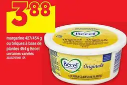 Maxi MARGARINE 427/454 G OU BRIQUES À BASE DE PLANTES 454 G BECEL offer