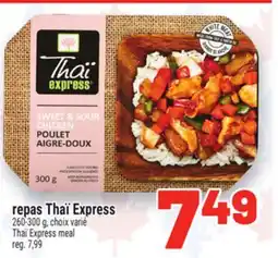 Metro REPAS THAÏ EXPRESS | THAÏ EXPRESS MEAL offer