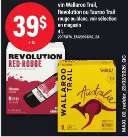 Maxi VIN WALLAROO TRAIL, REVOLUTION OU TAUROO TRAIL offer