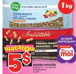 Metro ARACHIDES IRRÉSISTIBLE | IRRÉSISTIBLE PEANUTS offer
