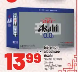 Metro BIÈRE NON ALCOOLISÉE ASAHI | ASAHI NON-ALCOHOLIC BEER offer