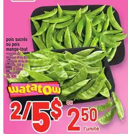 Metro POIS SUCRÉS OU POIS MANGE-TOUT | SNOW OR SUGAR SNAP PEAS offer