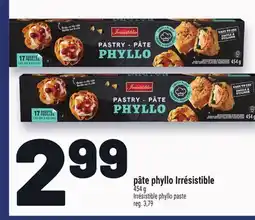 Metro PÂTE PHYLLO IRRÉSISTIBLE | IRRÉSISTIBLE PHYLLO PASTE offer