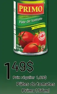 Metro PÂTES DE TOMATES PRIMO offer
