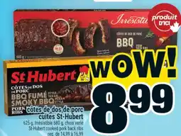 Super C Côtes de dos de porc cuites St‑Hubert | St-Hubert cooked pork back ribs offer