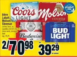 Super C bière Labatt | Molson, Sleeman offer