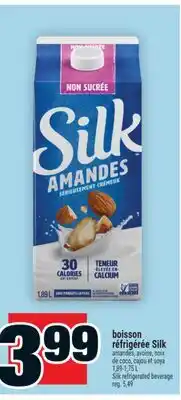 Super C boisson réfrigérée Silk | Silk refrigerated beverage offer