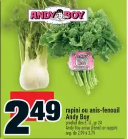 Super C Rapini ou anis-fenouil AndyBoy | AndyBoy anise (fenel) or rappini offer