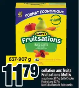 Super C collation aux fruits Fruitsations Mott's | Mott's Fruitsations fruit snacks offer