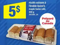 Maxi ROULÉS SUISSES À L'ÉRABLE QUINN'S | MAPLE SWISS ROLLS offer