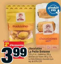 Super C Chocolatine La Petite Bretonne | La Petite Bretonne chocolate buns offer