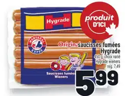 Metro SAUCISSES FUMÉES HYGRADE | HYGRADE WIENERS offer