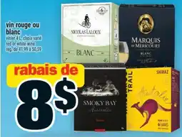 Super C Vin rouge ou blanc | red or white wine offer
