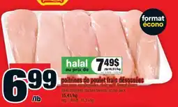 Super C poitrines de poulet frais désossées | fresh boneless chicken breasts, econo pack offer