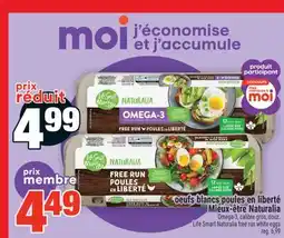 Super C Oeufs blancs poules en liberté Mieux‑être Naturalia | Life Smart Naturalia free run white eggs offer