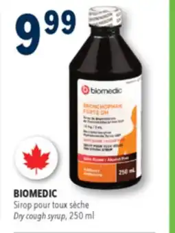 Familiprix BIOMEDIC, Dry cough syrup offer