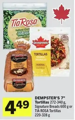 IGA Dempster's 7" tortillas offer
