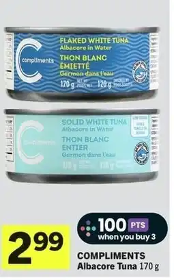 IGA Compliments albacore tuna offer