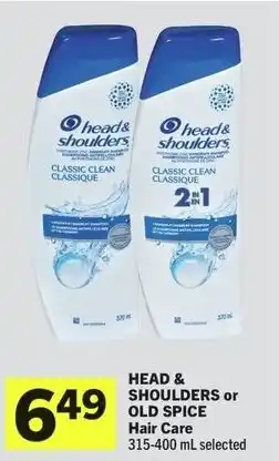IGA Head & shoulders or old spice hair care offer