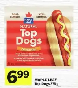 IGA Maple leaf top dogs offer