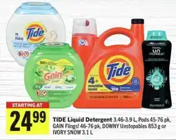 IGA Tide liquid detergent offer