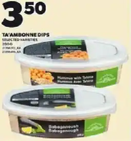 Loblaws Ta'ambonne dips offer