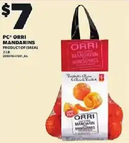Loblaws PC orri mandarins offer
