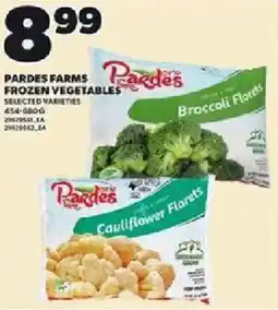 Loblaws Pardes farms frozen vegetables offer