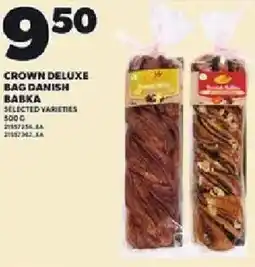 Loblaws Crown deluxe bag danish babka offer