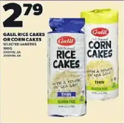 Loblaws Galil rice cakes or corn cakes offer