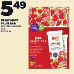 Loblaws Bemy mate fruit bar offer