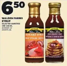 Loblaws Walden farms syrup offer