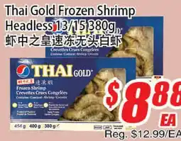 WinCo Food Mart Thai Gold Frozen Shrimp Headless offer