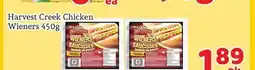 Fresh Value Harvest Creek Chicken Wieners offer