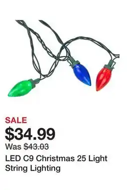 Wayfair LED C9 Christmas 25 Light String Lighting offer