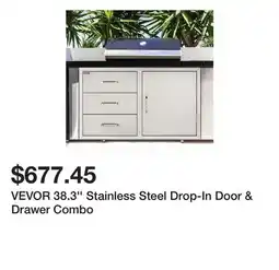 Wayfair VEVOR 38.3'' Stainless Steel Drop-In Door & Drawer Combo offer