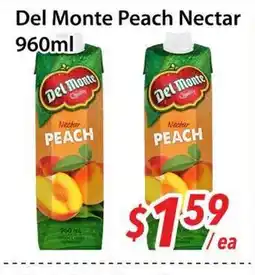 Bestco Food Mart Del Monte Peach Nectar offer