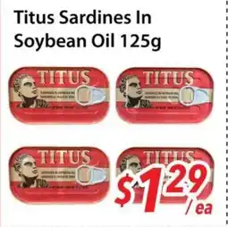 Bestco Food Mart Titus Sardines In Soybean Oil offer