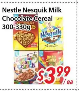 Bestco Food Mart Nestle Nesquik Milk Chocolate Cereal offer