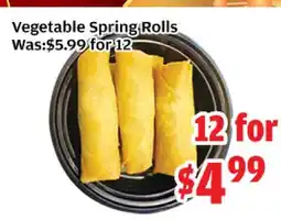 Top Food Supermarket Vegetable Spring Rolls offer