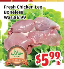 Top Food Supermarket Fresh Chicken Leg Boneless offer