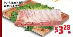 Top Food Supermarket Pork Back Rib offer