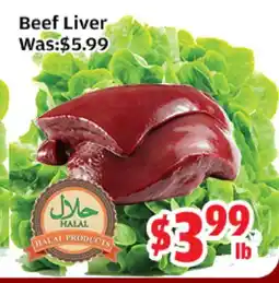Top Food Supermarket Beef Liver offer