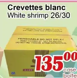 Marche C&T White shrimp 26/30 offer